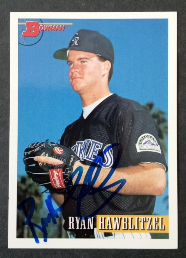 1993 Bowman SIGNED: Ryan Hawblitzel, ROCKIES #64 - Image 1 of 1