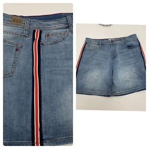 EV1 Womens Shorts Sz 4 Alex Relaxed Vintage Denim Bermuda Beachwear - Picture 1 of 10