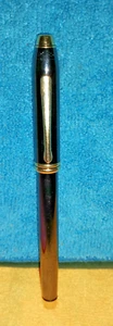 CROSS Townsend Fountian Pen Medium Nib14K Gold Plated USA - USED - Picture 1 of 9