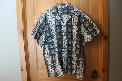 Camisa de manga corta Jade Fashions verde hawaiana/azul/crema/marrón para hombre - 4XL NUEVA   Foto 1 de 3