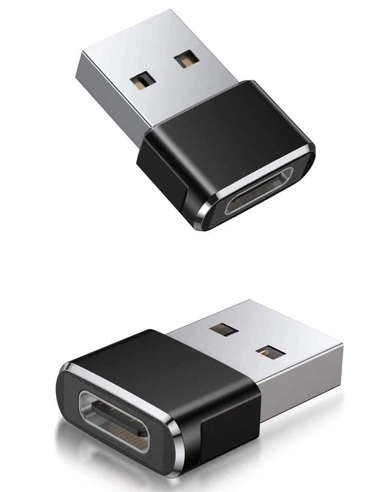 2 USB C Female to USB a Male Port Converter Adapter