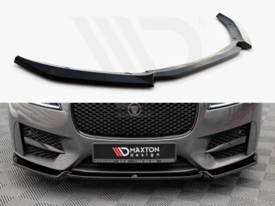 MAXTONDESIGN Front Splitter V2 Gloss Maxton Design for Jaguar XF R-Sport MK2