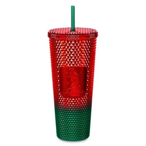 Vaso de vacaciones Walt Disney World Starbucks Mickey 2022 tachonado 24 oz NUEVO - Imagen 1 de 3