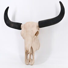 Bullenschädel Wand Garten Skulptur Rinder Stier Kopf Deko Tierschädel H 44 cm