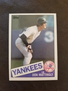Tarjeta de béisbol Don Mattingly 1985 Topps #665 New York Yankees - Imagen 1 de 2
