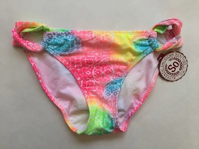 NUEVO SO Mujer Junior Bikini de Natación Tankini Parte Inferior Arco Iris Color Estampado Talla XS Foto 1 de 4