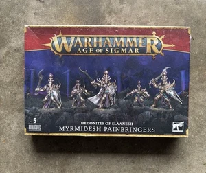 Warhammer Age Of Sigmar Hedonites Of Slaanesh Myrmidesh Painbringers New 5 Mins - Picture 1 of 3