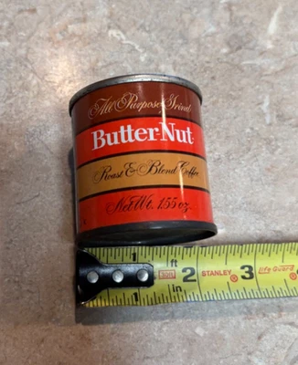 1.55 oz Vintage Butter Nut  Coffee Regular Grind Tin Can unopened coupon inside! - Image 1 of 4