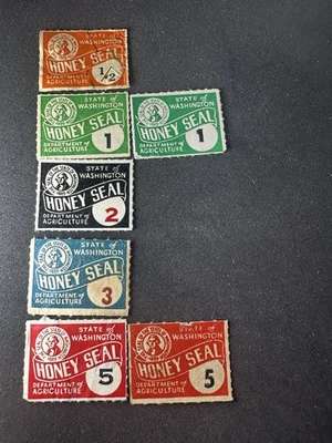 1889 Washington Bottle Honey Seal Collection Lot Variety Revenue Stamp Rare - Image 1 of 4