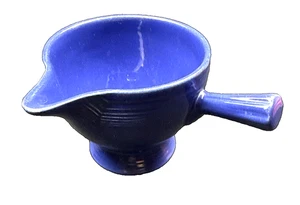 Fiesta Cobalt Stick Handle Creamer 1930s Vintage Blue HL USA Early Fiestaware - Picture 1 of 18