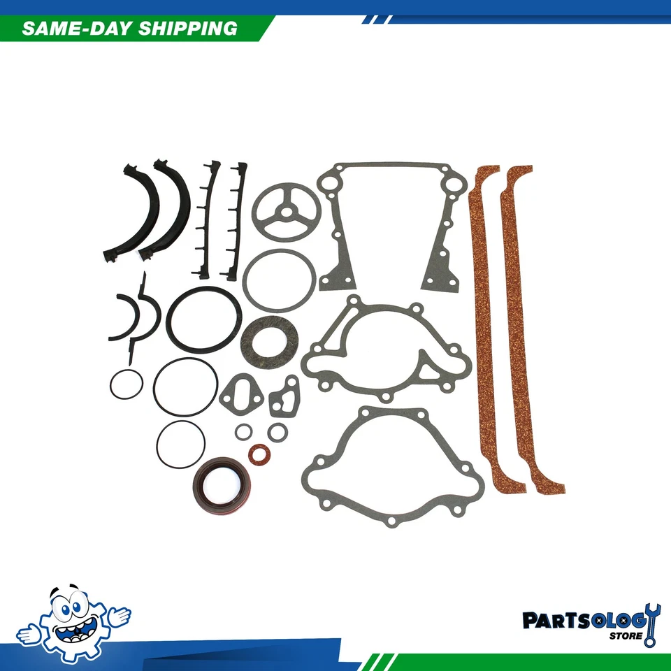 Juego de juntas inferiores DNJ LGS1153 para 76-91 Chrysler Dodge Aspen B100 5,2 L V8 OHV 16v Foto 1 de 1