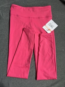 NWT Athleta Girls SZ L/12 Hot Pink Legging High Rise Chit Chat - Picture 1 of 5
