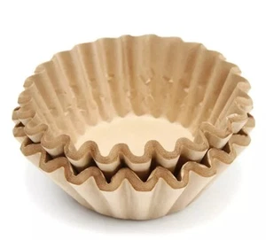 Natural Unbleached Brown Biodegradable Extra Large Coffee Filters - Picture 1 of 9