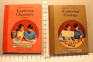 EXPLORING CHEMISTRY Volume I and Geology SEARS GOLDEN SCIENCE LIBRARY 1970 - Picture 1 of 2