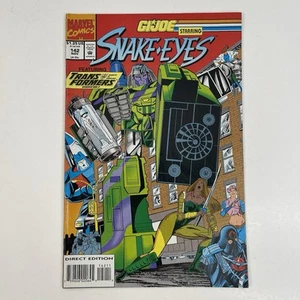 G.I. Joe A Real American Hero #142 Direct Marvel 1993 Snake Eyes Cobra - Picture 1 of 10