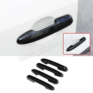 4x For Toyota Highlander 2022-2025 Exterior Door Handle Cover Trim Gloss Black - Picture 1 of 12