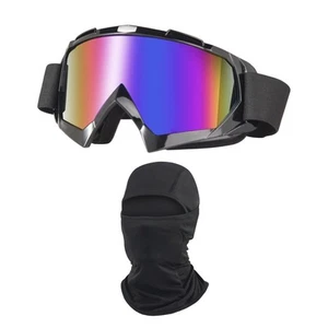 Dirt Bike Goggles ATV Off-Road Riding Motorcycle Motocross Glasses with Sun U... - Picture 1 of 7
