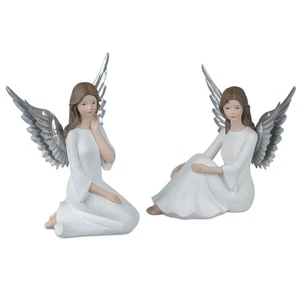 Formano - Engel sitzend 19cm Klassik weiß - Bild 1 von 5