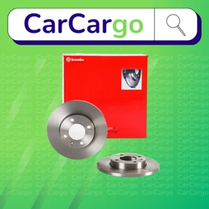 BREMBO Solid Front Brake Discs Pair For VW Golf 1.8 1984-1997 239 mm - Picture 1 of 9