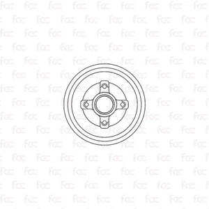 Brake Drums For Vauxhall Corsa With ABS 00- Rear Axle Abtex BDM909 - Picture 1 of 9