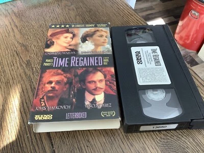 Time Regained (VHS, 2001) Used Drama John Malkovich Prior Rental Free USA Ship - Image 1 of 2
