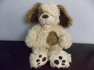 Costruisci un orso 16" peluche cane cucciolo marrone peluche giocattolo macchie marroni con suono in ottime condizioni - Foto 1 di 2