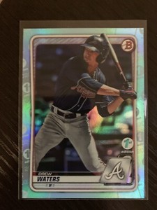 DREW WATERS 2020 Bowman 1st Edition Sky Blue Foil BRAVES BFE-2