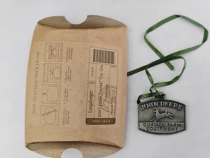 Longaberger Brand New Pewter John Deere 2007 Tieon Tie-on MINT Free Shippng! - Picture 1 of 1