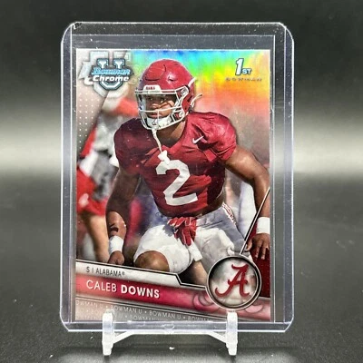 2023 Bowman University Chrome Refractor #49 Caleb Downs  1st Bowman  - Image 1 of 2