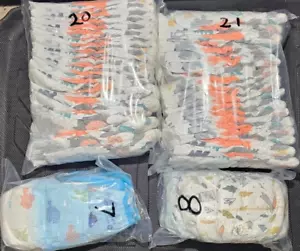 Mixed Brand Diapers Size 5 (27+) 49 Diaper, 7 Swimming Diaper (Total 56) - Picture 1 of 4