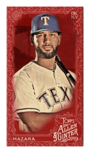 Allen & Ginter X Nomar Mazara Red 2019 mini 4/5 Texas Rangers #252 - Imagen 1 de 2