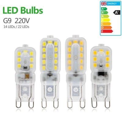 G9 LED Bulb 5W 7W Capsule Corn Warm/Cool White = 40W G9 Halogen Light Bulbs 230V - Image 1 of 4