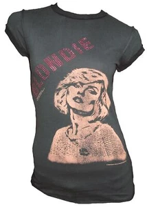 Amplified Vintage Blondie Debbie Harry Rhinestone 70 80' Star Vip Shirt XS S M L - Picture 1 of 5