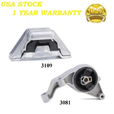 2 PCS MOTOR & TRANS MOUNT FIT 2006-2008 CHEVROLET COBALT 2.2L & 2.4L -AUTO TRANS - Image 1 of 4