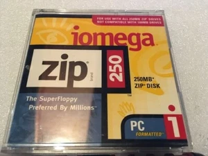 Iomega 250 MB Zip Disk PC Formatted - Picture 1 of 2