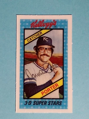 1980 Kellogg's 3-D Superstars Darrell Porter Kansas City Royals #12 🏈 - Image 1 of 2