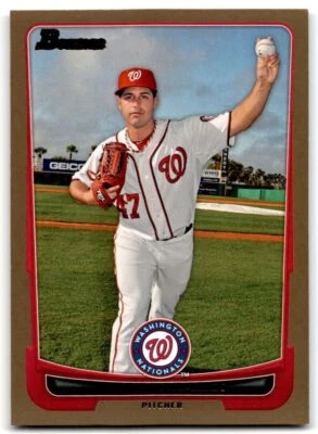 2012 Bowman Gold Gio Gonzalez Washington Nationals #133 - Image 1 of 2