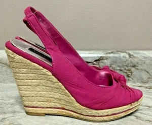White House Black Market Wedge Shoes ‘Lola Pomegranate size 7.5 M - Picture 1 of 7