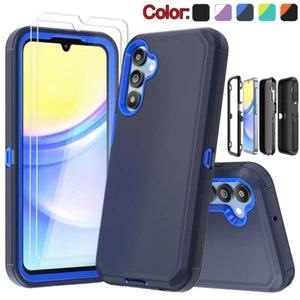 For Samsung Galaxy A15 5G Case Shockproof Heavy Duty Cover + Screen Protector - Picture 1 of 17