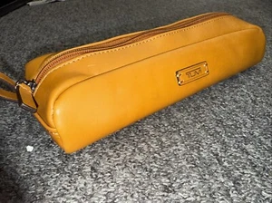 TUMI Electronic Cord Pouch - Tan Leather - Ref 5449-20 - Afbeelding 1 van 5