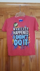Whatever Happened I Didn't Do It Glow In The Dark Kids T-shirt Size M/M (8) - Picture 1 of 3