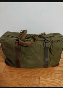 Vintage Racing grüne LEINWAND GROSSE ROLLER-REISETASCHE - Bild 1 von 9