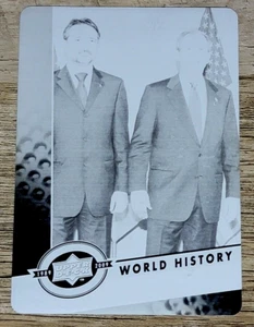 2009 Upper Deck 20th Anniversary Retrospective George W Bush Printing Plate 1/1 - Picture 1 of 2