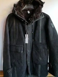 Shearling Hooded Parka made in Italy for House of Diesel - Picture 1 of 4