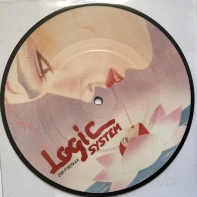 Logic System ‎– Domino Dance / Be Yourself 7"  picture disc vinyl record 1982 - Image 1 of 2