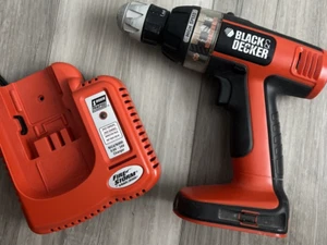 Black & Decker BD12PS Drill 3/8" w Fire Storm Rapid Battery Charger (no battery) - Picture 1 of 5