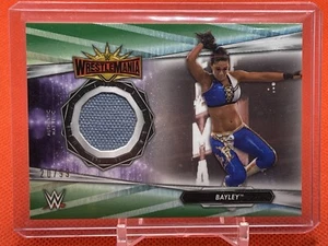 2021 Topps WWE Bayley WrestleMania 35 Mat Relics Green /99 #MR-BA - Picture 1 of 2