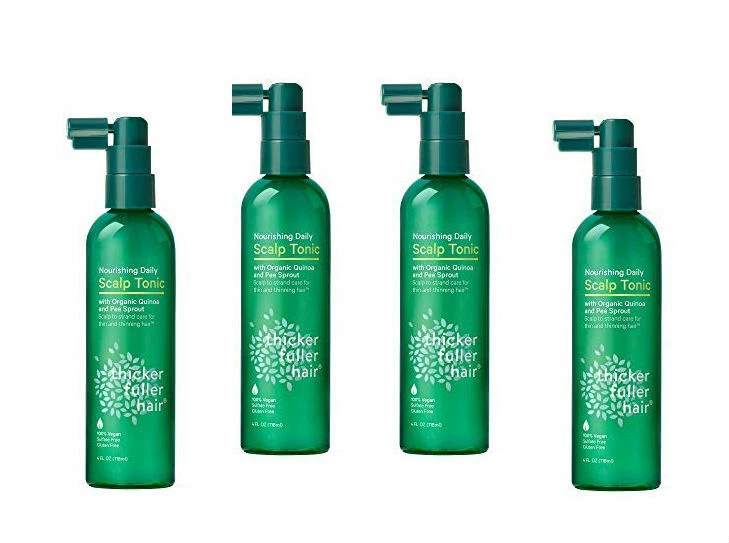 4 Thicker Fuller Hair Nourishing Daily Scalp Tonic Sprays 4oz