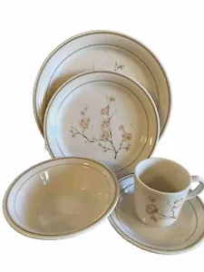 Corelle China Blossom Beige Floral Cherry Flower Dinner Lunch Plate Bowl & More - Picture 1 of 24