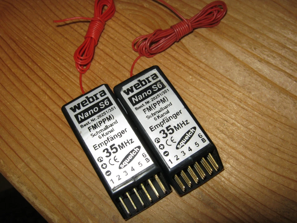 2 Stück !!!   Empfänger Webra Nano S 6 - (35 Mhz Band) - Bild 1 von 1